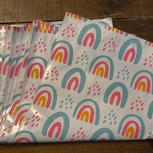 20- 10x13 rainbow poly mailers